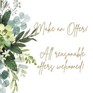 All reasonable offers are welcome 🤍